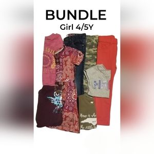 Girl clothing bundle size 4/5Y set 8 lot 8 makes 10 Outfits!